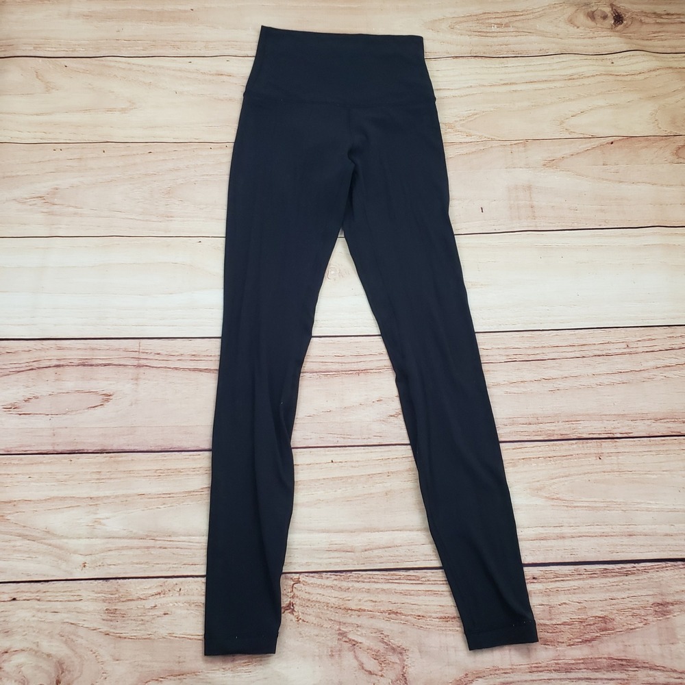 Lululemon Yoga Pants Womens Size 4 Align High Rise Black Athletic Leggings